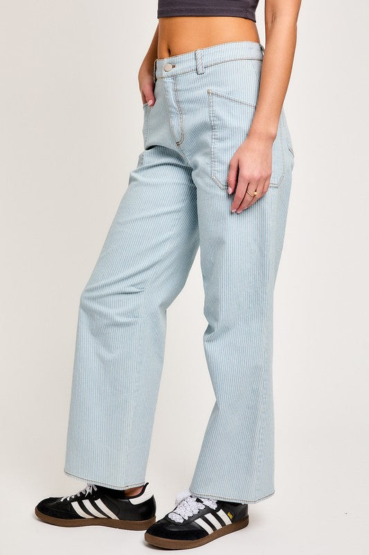 Jeans Wide Leg Denim