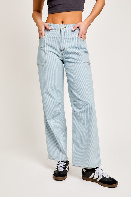 Jeans Wide Leg Denim