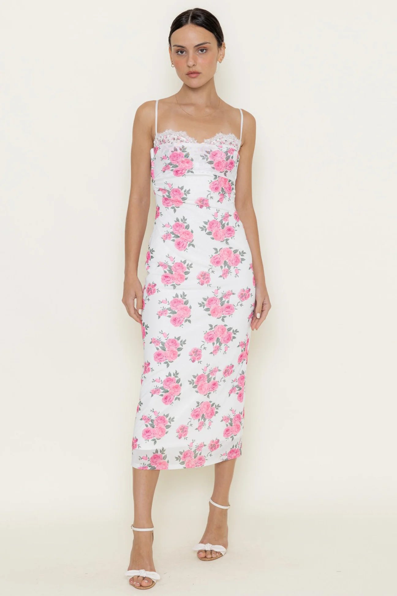 Vestido With Bra Whitepink