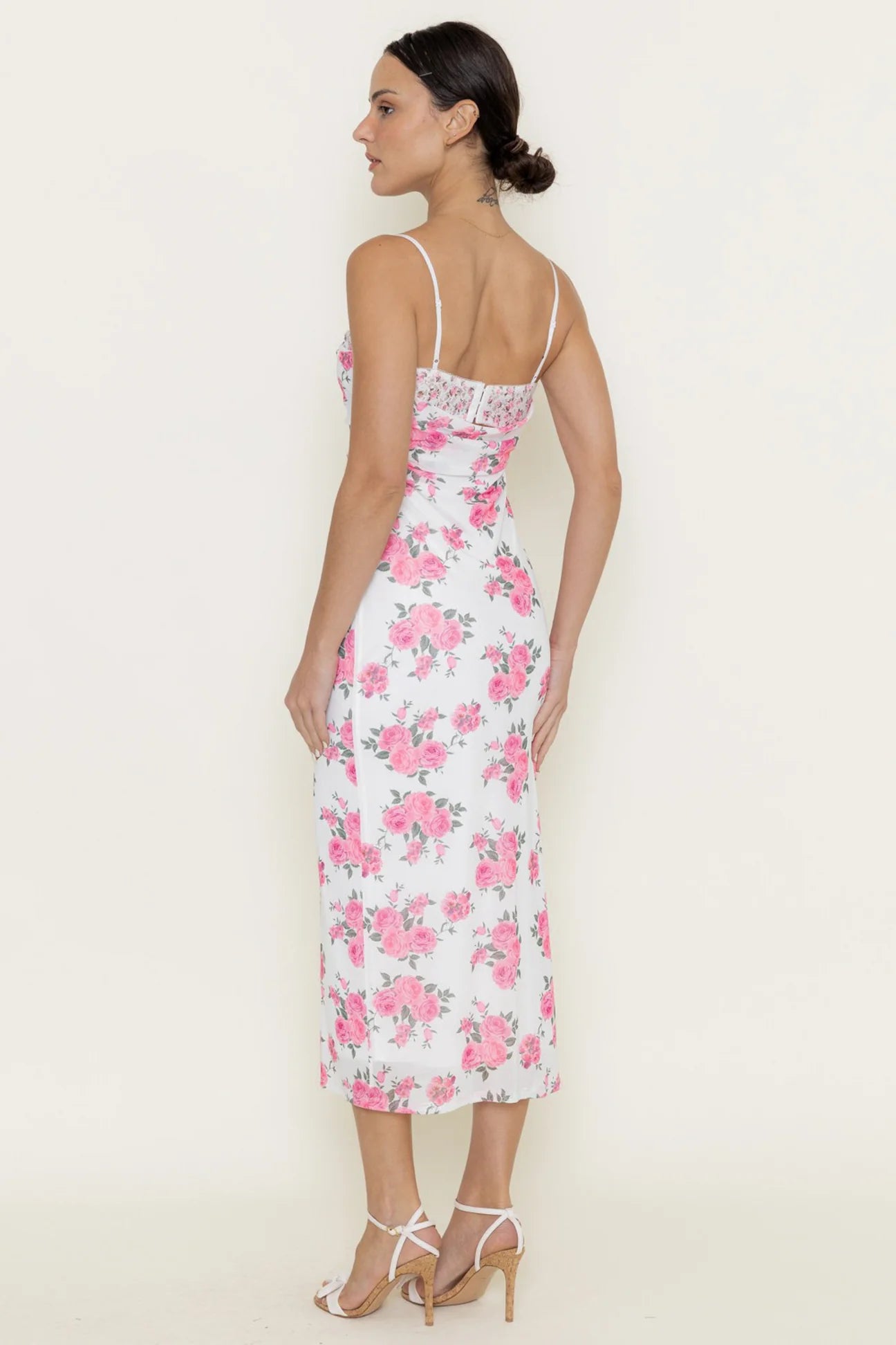 Vestido With Bra Whitepink