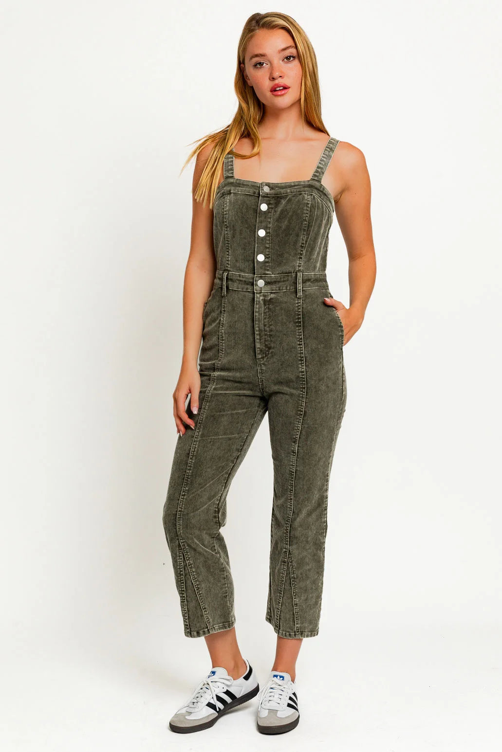 Jumpsuit Corduroy Olive