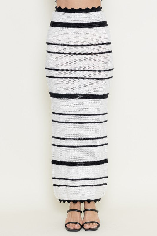 Falda Knit Black and White