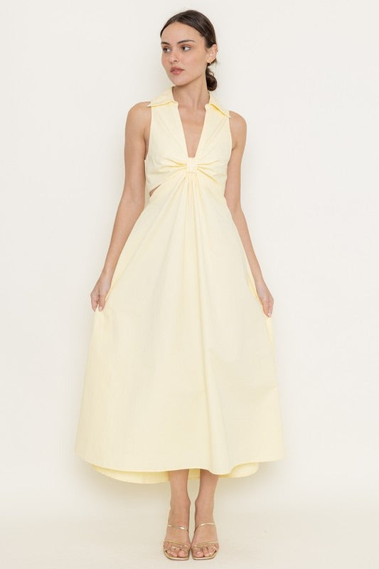 Agatha Midi Dress Butter Cream