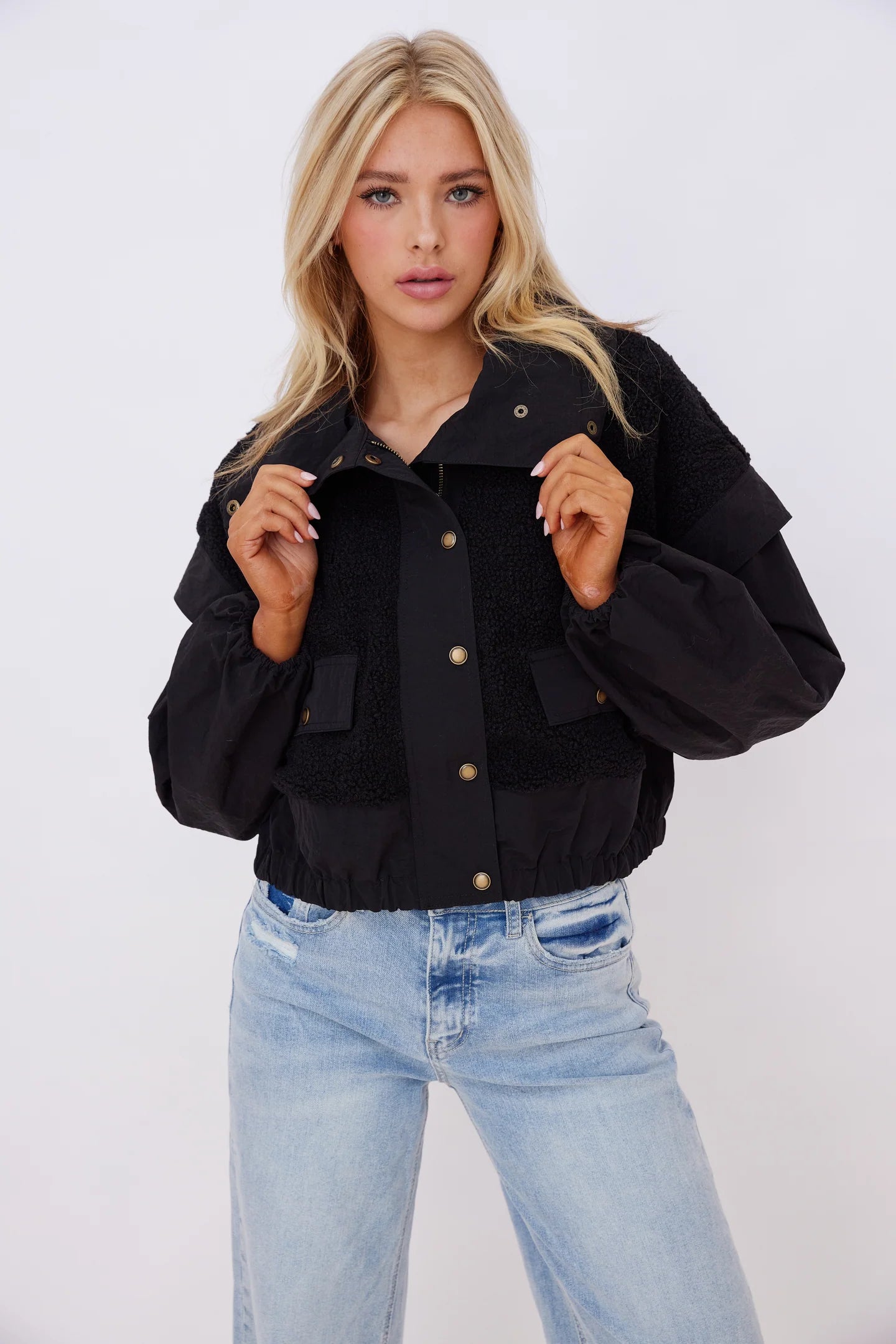 Chaqueta Teddy Windbreaker Black