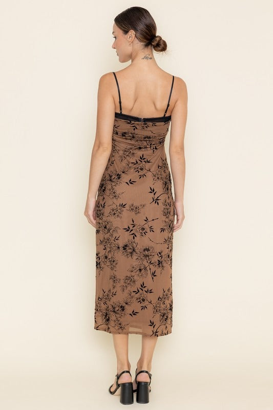 Vestido With Bra Brown Black