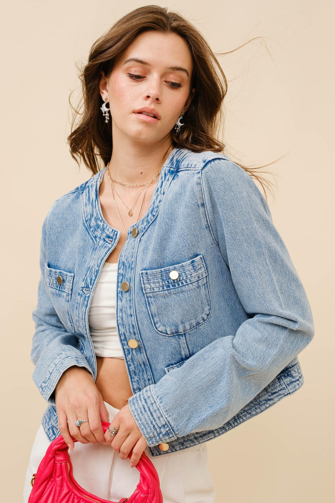 Denim Lady Jacket Light Wash