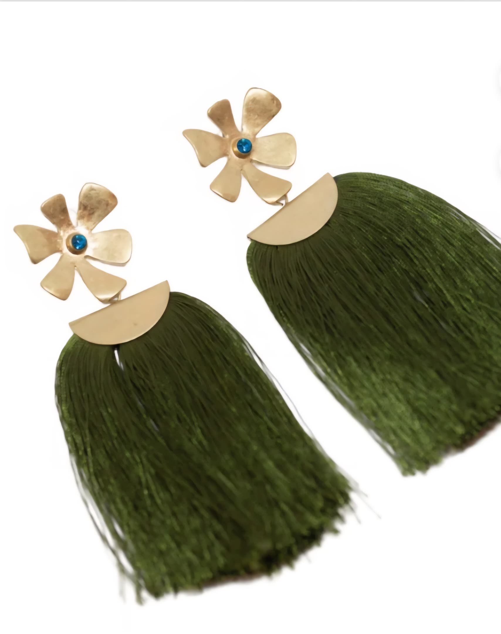 Lirio Earrings Green