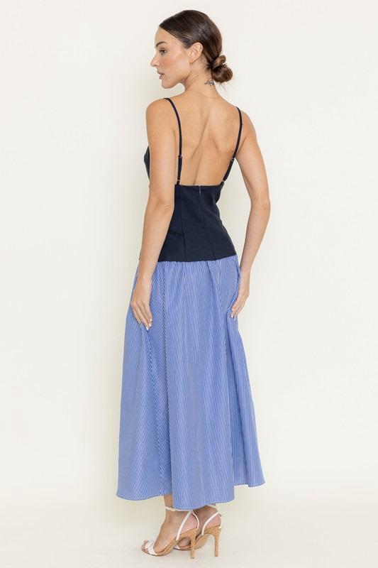Vestido Striped Navy