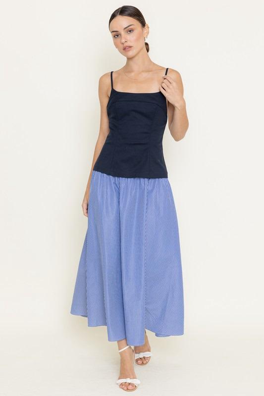 Vestido Striped Navy